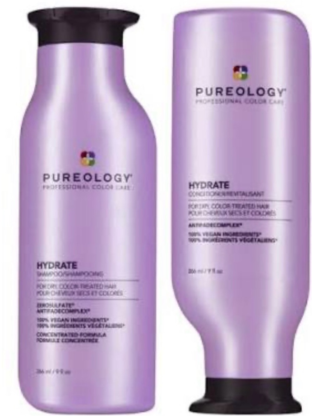 Pureology Hydrate Shampoo + Conditioner Set 9 oz New